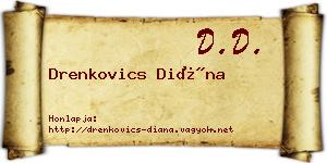 Drenkovics Diána névjegykártya