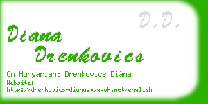 diana drenkovics business card