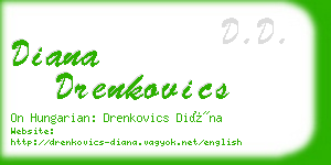 diana drenkovics business card